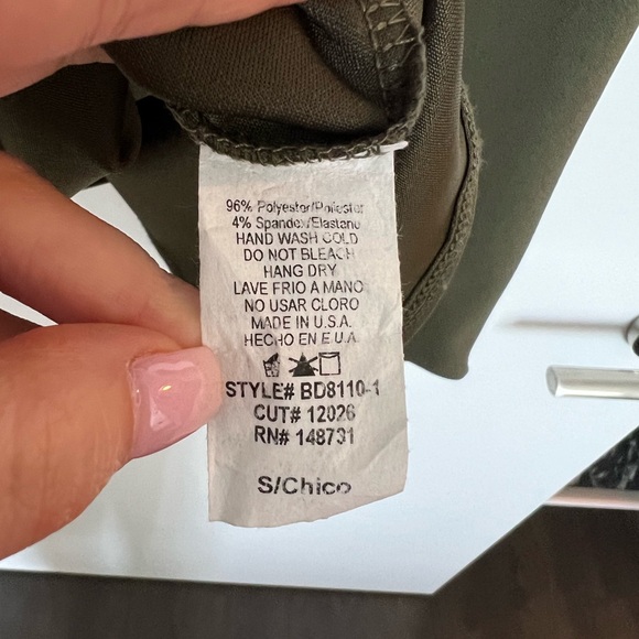 Green Asymmetrical Dress - Picture 6 of 6